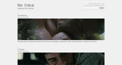 Desktop Screenshot of not-critical.com